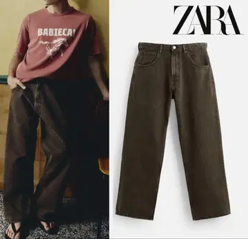 ZARA 그라데이션 BAGGY-FIT 데님 팬츠 EU42 (JP32)