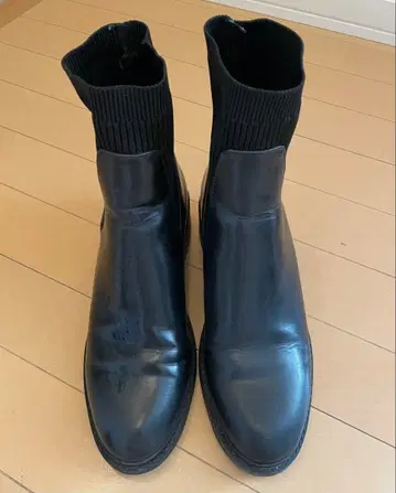 ZARA 사이드 고어 부츠 삭스 부츠 38