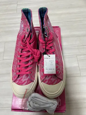 UBIQ 핑크 하이컷 스니커즈