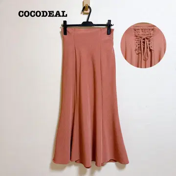 새상품급 COCODEAL 백 레이스업 머메이드 스커트