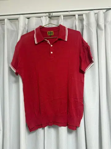 Raleigh 피케 셔츠 빨간색 사이즈 3