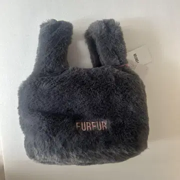 [ 새상품 ] FURFUR 퍼 토트백 차콜 그레이