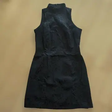제시카 블랙 슬리브리스 미니 원피스