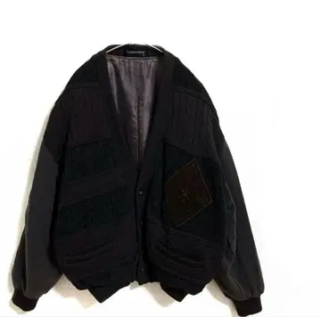 90's VINTAGE 가디건 브라운 니트 자켓 개성있는