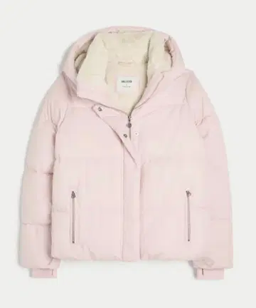 신상 홀리스터 핑크 플리스 후드 부착 자켓