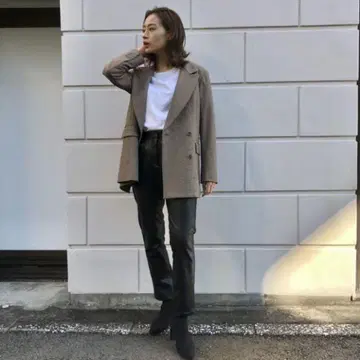 스테이트 오브 마인 에코 가죽 팬츠 하운트