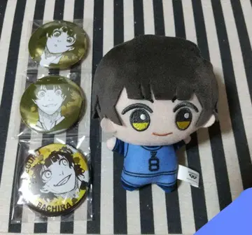 블루 록 하치라쿠 SD 인형 봉제 인형 블루 록 전시회 캔뱃지 주얼리