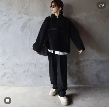 epa 하프 지퍼 보아 블루종
