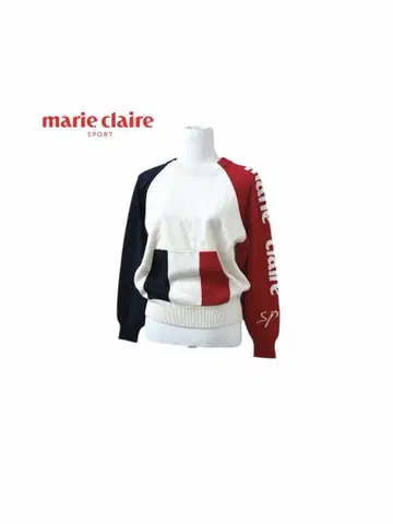 marie claire 마리끌레르 골프 의류 로고 니트 스웨터
