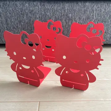 레어 새상품급 헬로키티 북 스탠드 빨간색