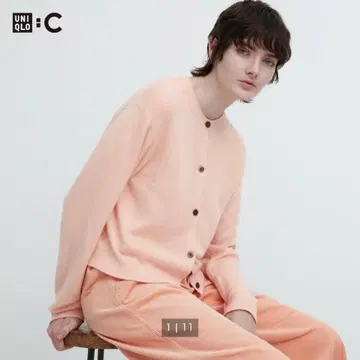 UNIQLO C 캐시미어 크루넥 숏 가디건