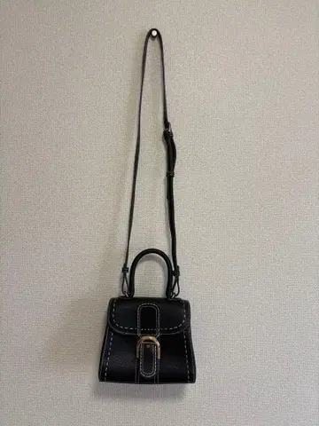 블랙 미니 숄더백