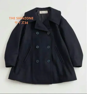 더 신존 플레어 피코트 네이비