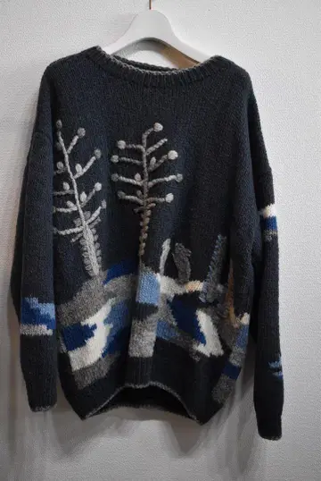 A01992 두브릴라 핸드 니트 스웨터 유고슬라비아 제조 70~80년대