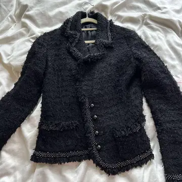 NOVESPACIO 블랙 노카라 자켓
