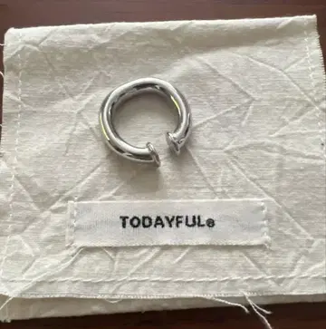 TODAYFUL 라운드 후프 이어커프 실버 이어커프