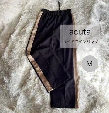 acuta 아쿠타 새상품급 사이드 라인이 멋진 와이드 팬츠 M 38