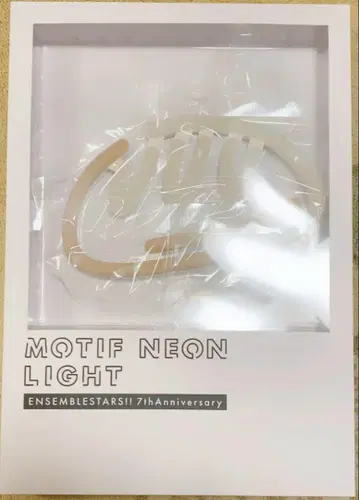 앙스타 7주년 모티브 네온 라이트 빛