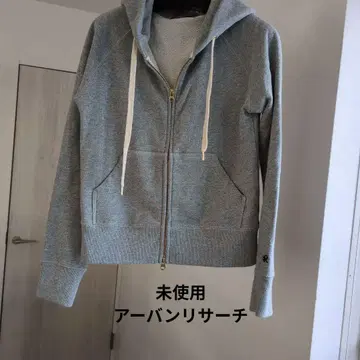 그레이 풀 지퍼 후드티 ur 자수