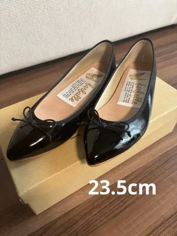파르팔레 발레 슈즈 에나멜 블랙
