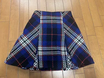 SNIDEL 로빙 체크 미니 스커트