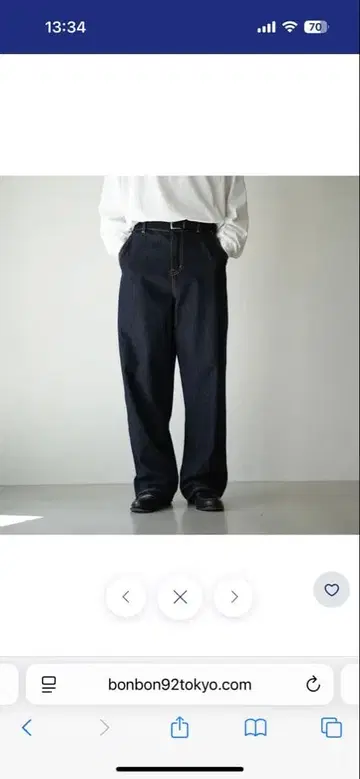 릴랙스 핏 스트레이트 청바지 B5020 S 사이즈