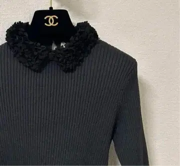 [ 새상품 ] UNITED ARROWS 레이디 플라워 튤 니트