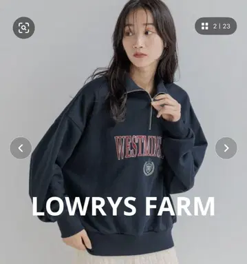 LOWRYS FARM / 기모 하프 집 트레이닝복