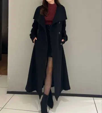 오버넥 신데렐라 라인 코트