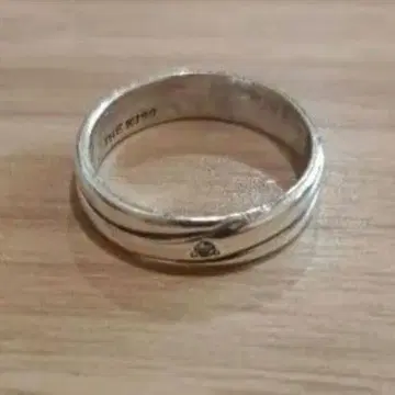 새상품급 실버 반지 한 알