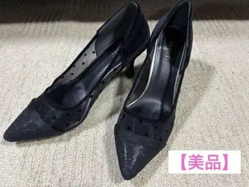 [ 새상품급 ] nouer 도트 펌프스 37(23.5) 힐 7cm