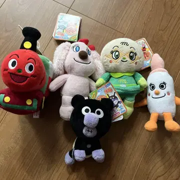 호빵맨 봉제 인형 5체 세트