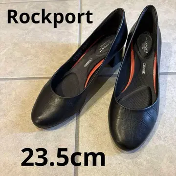 Rockport 로크포트 가죽 펌프스 천연 가죽 블랙 23.5cm