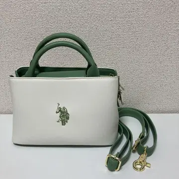 U.S. POLO ASSN 유에스 폴로 아 숄더백 화이트 그린