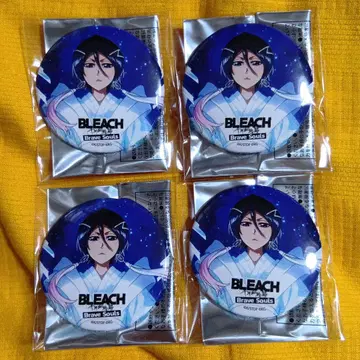 BLEACH 브레솔 캔뱃지 쿠치키 루키아 4개 세트 마루이