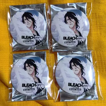 BLEACH 브레솔 캔뱃지 쿠치키 뱌쿠야 4개 세트 마루이