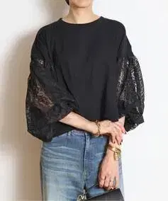 [ H REMAKE LACE BALOON T ]