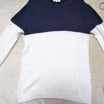 THE SHOP TK XL 니트 스웨터 네이비/화이트