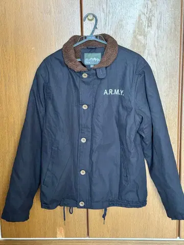 n1 자켓 A.R.M.Y. 보아 카라 부착 밀리터리 자켓 3XL