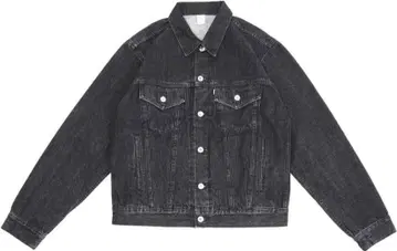OVY Japan Black Washed Denim Jacket 상하의