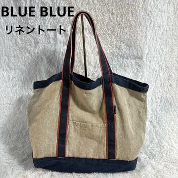 [ 린넨 ] BLUE BLUE 토트백 블루블루 데님 숄더 가능 A4
