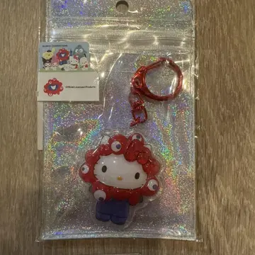 오사카 간사이 엑스포 산리오 먀쿠먀쿠 변신 키티 통통 입체 키링