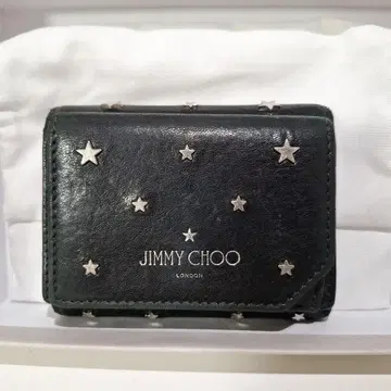 JIMMY CHOO 3단 폴더형 지갑 블랙