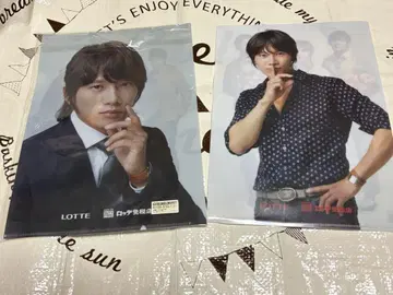 LOTTE 클리어 파일 2장 세트 지성 JYJ BIGBANG