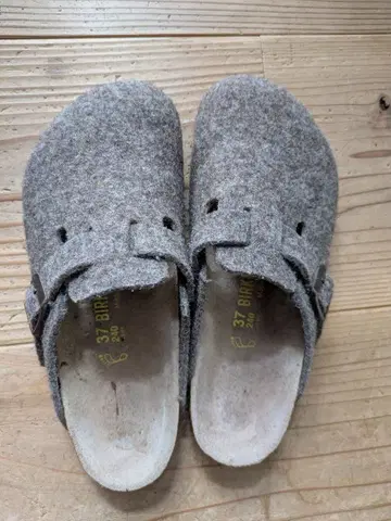 Birkenstock 울 펠트 사보 샌들 그레이