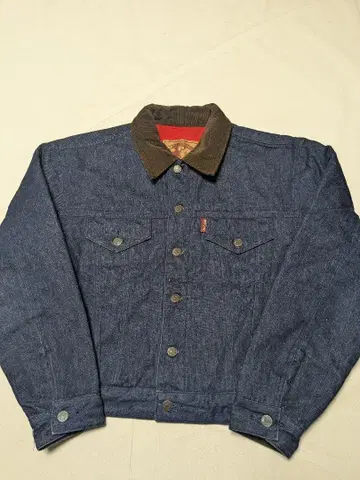 MEN'S FLANDRE 플랑드르 충전솜 데님 자켓 옷깃 절개