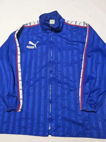 90s PUMA 저지 트랙 자켓 백 프린트 히트 유니온