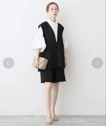 SLOBE IENA 링 트위드 베스트 블랙 미사용 새상품