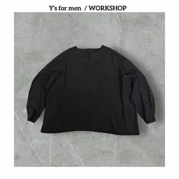 실크 혼방 Y's for men 워크샵 세일러 카라 셔츠 긴팔