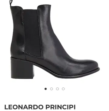 LEONARDO PRINCIPI 블랙 숏부츠 38